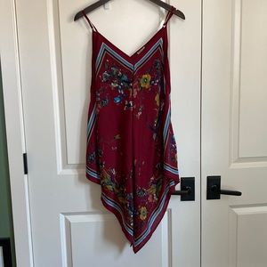 Lily white handkerchief red dress; woman’s XL